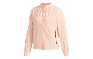 Куртка командная женская глянцевая розовая Adidas, яркий светло-розовый