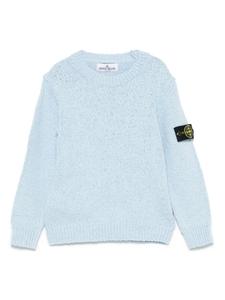 Хлопковый свитер Stone Island Junior, синий
