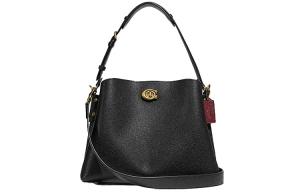 COACH Сумка через плечо из спилка кожи ивы женская черная