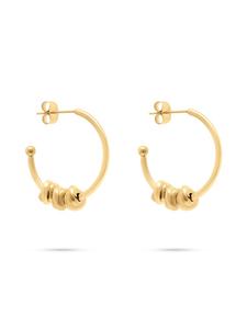 s.Oliver Серьги-кольца с золотыми деталями в виде узелков