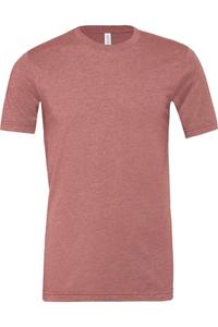 Футболка унисекс BELLA + CANVAS из джерси CVC, цвет heather mauve