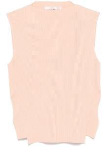 Victoria Beckham топ в рубчик, розовый