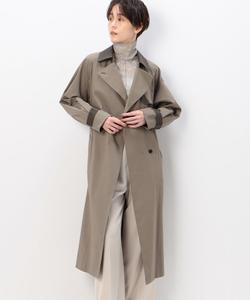 Тренч из хлопкового атласа Kt Kiyoko Takase, цвет 20:Khaki