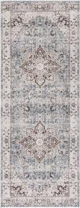 Ковер SAFAVIEH, 122 x 305 см,  Antique Patina Collection, Grey & Blue, традиционный дизайн, устойчивый к пятнам, идеален для помещений с высокой проходимостью в гостиной, спальне и столовой (ANP644F-410)