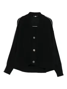 Кардиган с контрастной отделкой Alpha Studio, черный