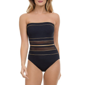 Сплошной купальник Gottex Bandeau, черный