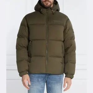 Пуховик стандартного кроя с капюшоном New York Tommy Hilfiger, хаки