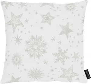 АПЕЛЬТ декоративная подушка "9602", чехол без наполнения, 1 шт APELT 40х40 см, золотой/белый