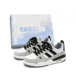 CAZXXO Низкие повседневные кроссовки унисекс серо-черные, цвет Gray Black