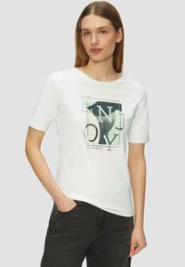 Футболка с принтом ELASTISCHES MIT FRONT s.Oliver, белый