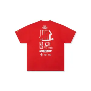 HEWEIDAO,LIANMINGKUAN FW25 Футболка Unisex UNDEFEATED, красный