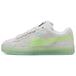 PUMA Suede XL Abrasion Resistant Low Top Skateboard Shoes мужские серебристо-зеленые