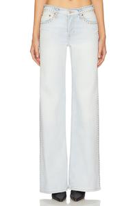 Originals брюки с высокой талией и широкими штанинами Re/Done, acqua