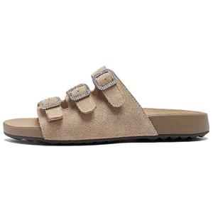 Тапочки-слайды женские, устойчивые к истиранию AGSDON, Chestnut