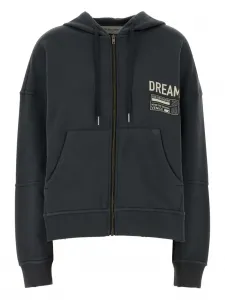 Толстовка на молнии GOLDEN GOOSE, серый