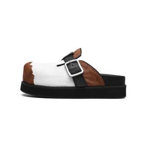 Сандалии унисекс с рисунком коровы, нескользящие, с закрытым носком OFF WOFEE OFF-WOFEE, Cow Pattern