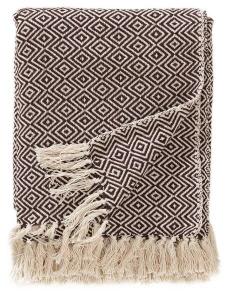 Хлопковое одеяло benuta Jasmin, 125x1x150 см, коричневый