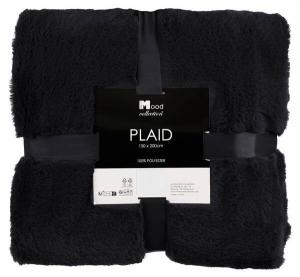 Флисовое одеяло In The Mood Collection Bronte, 150x2x200 см, черный