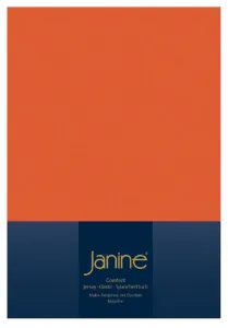 Простыня на резинке Janine Design из эластичного джерси ELASTIC-JERSEY 5002, цвет мандарин, размер 100х200 см Original Janine