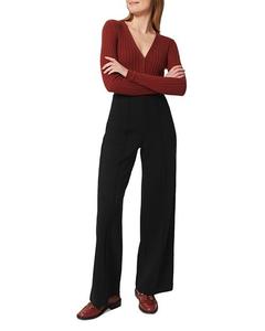 Широкие брюки без шнурков Petites Prim HOBBS LONDON, цвет Black