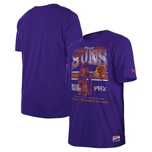 Мужская фиолетовая футболка Phoenix Suns enzyme wash oversized New Era