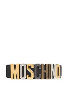 Ремень с логотипом Moschino, черный