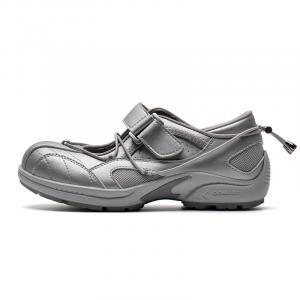 Туфли Мэри Джейн, низкие, женские, неотредактированные, серебристые Mule Donkey, Unedited Silver