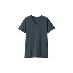 Футболка Muji с V-образным вырезом, черный