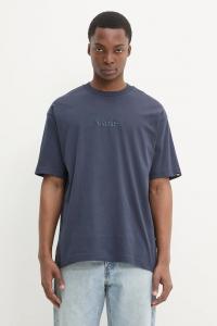 Хлопковая футболка Vans, темно-синий