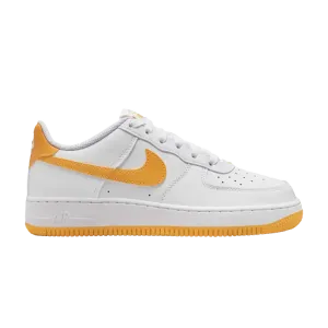 Кроссовки Air Force 1 GS, цвет White University Gold