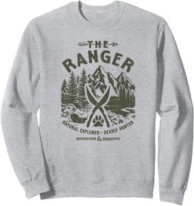 Толстовка Dungeons & Dragons The Ranger Character Traits V2, серая