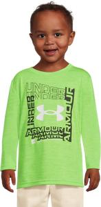 Футболка с длинным рукавом и логотипом Twist Tech Under Armour Kids, Hyper Green
