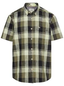 Рубашка на пуговицах классического кроя CAMEL ACTIVE, Olive/Pastel green