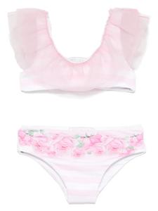 Monnalisa бикини в полоску, розовый