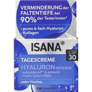 Интенсивный дневной крем с гиалуроном SPF 30 ISANA, 50 ml