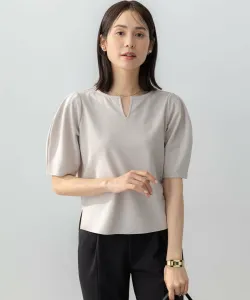 Блузка из жоржета с рукавами-фонариками 5/8 Suite L, цвет Beige [033]