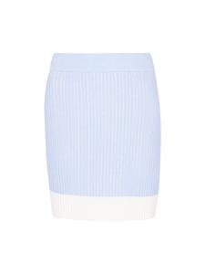 MyMo Женская юбка светло-голубого и белого цвета