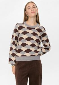 Джемпер Nümph LILA, Black Coffee/Brown