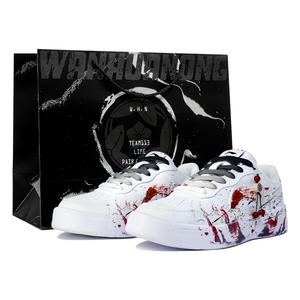 LINING Кроссовки для скейтборда Pontoon Boats, противоскользящие, износостойкие, низкие, мужские, белые, красные