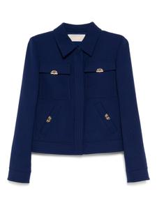 Куртка из крепа Elie Saab, синий