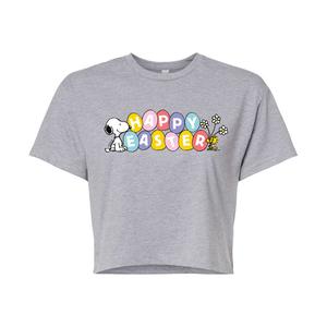 Укороченная футболка с рисунком «Peanuts Pastel Eggs» для детей Licensed Character