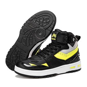 SCOYCO Мотоциклетные ботинки для мужчин и женщин, ветрозащитные внедорожные, нескользящие и водостойкие, мотоэкипировка, дышащие велотуфли для лета, 288 черно-зеленые, размер 46