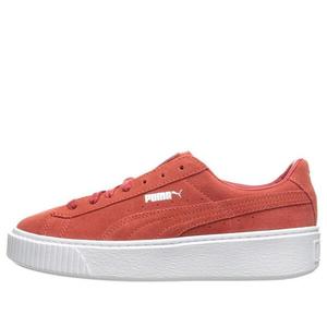 Кроссовки suede platform 'barbados cherry' Puma, оранжевый