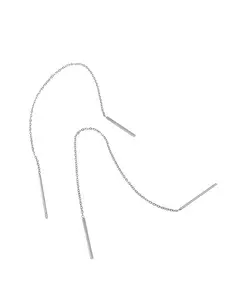 Серьги-Нити Adornia, silver-tone