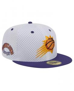 Мужская белая/фиолетовая шляпа Phoenix Suns Throwback 2Tone 59Fifty New Era, белый