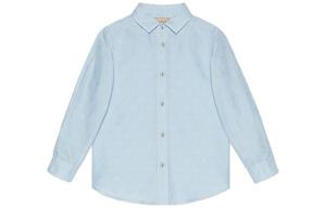 Детская рубашка Gucci, светло-голубой