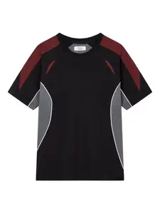 Футболка в стиле колор-блок Tomboy, черный