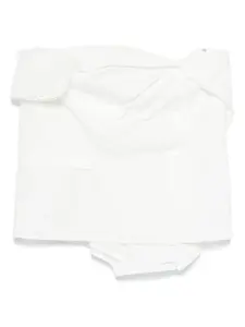 Поплиновый топ MIU MIU, белый