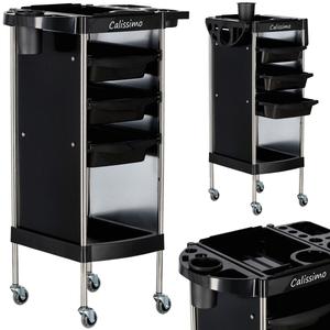 Стол-тележка парикмахера на колесах для окрашивания X11-Шкаф для салона красоты с выдвижными ящиками Calissimo