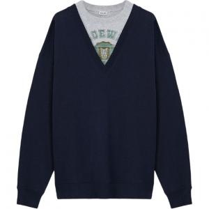 Хлопковый свитшот LOEWE, синий